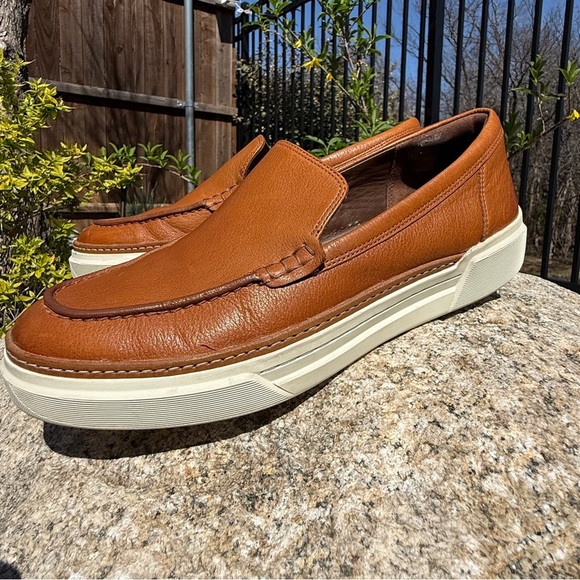 Allen Edmonds Mens Burke Vent Tan Leather Slip On Sneakers 8.5D USA Made Leather main image 6